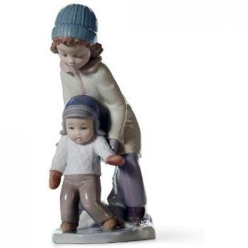 LLADRÓ You Can Do It. Figura Decorativa de Porcelana