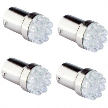 4X Coche Luz 1156 BA15S 9 SMD G18 Blanco LED Bombilla Lámpara de Señal 12V