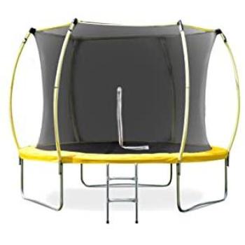 Cama Elástica Infantil ATAA Oval 305 cm con Red de Seguridad y Refuerzos Laterales para Exterior