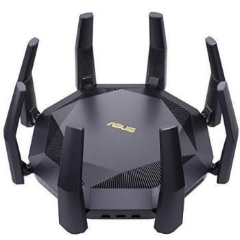 ASUS RT-AX89X - Router Wi-Fi 6 AX6000 con Doble banda, 12 streams, tecnologías MU-MIMO, OFDMA, AiProtection Pro con tecnología Trend Micro, QoS adaptable y con puerto de 10G