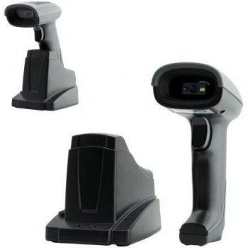 MUZYBAR Scanner TPV MS3-2D Bluetooth Laser 2D Negro con Soporte