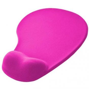 Alfombrilla de Ratón Ergonómica Ociodual con Reposamuñecas de Gel Fucsia y Base Antideslizante 23 cm x 19 cm