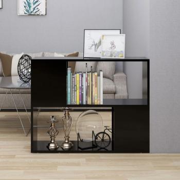 Mueble para TV de madera contrachapada negro 80x24x63 cm, Mueble de salón, Mesa de TV, Mueble tele