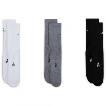 Jordan Everyday Cushioned Crew Calcetines Deportivos Unisex 3 Pack - Blanco - Talla: 39-42
