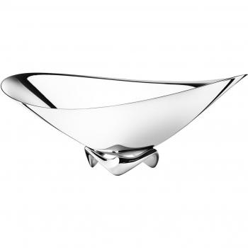 Georg Jensen GJ 071667 Henning estabilizadora Wave Cuenco, Acero Inoxidable, Stainless Steel, 44,5 x 41,5 x 16,8 cm