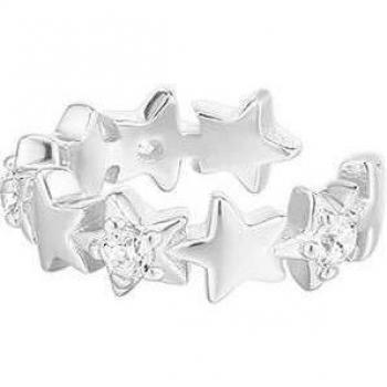 Pendiente ear cuff Star Sequence de plata bañado en rodio