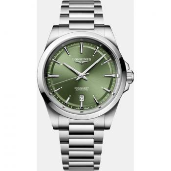 Longines Conquest Automatic Men's Watch 41mm Steel Green Dial