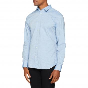 SELECTED HOMME Slhslimmoonie Shirt LS W Noos, Camisa para Hombre, Azul