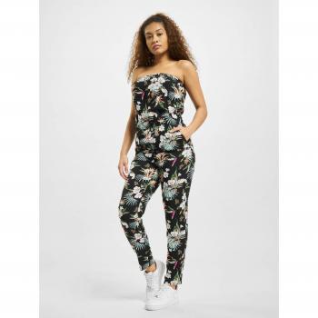 Urban Classics Women's Black Viscose Bandeau Jumpsuit