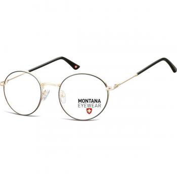 Montana Eyewear MM591 MM591A Armazones y Gafas Recetadas para Hombre Negros con lentes de 50