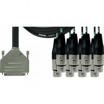 Cable de Interfaz Sub-D/8 XLR Hembra 5m Cordial CFD 5 DFT