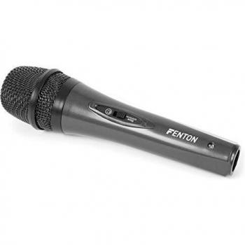 Micrófono Dinámico Profesional Fenton DM105 con Cable de 3 Metros - Negro