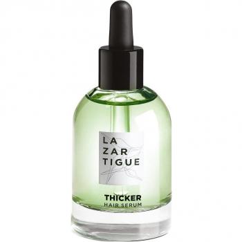 Lazartigue Thicker Hair Serum 50ml - Hair serum, designed to enhance hair thickness, contains nourishing ingredients for scalp health, lightweight formula, non-greasy finish, suitable for all hair types, promotes fuller-looking hair