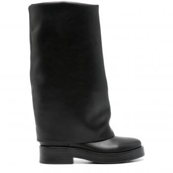 Casadei Women's Charlie Leather High Boots in Black | Size 40 | 1S357Y0301LAABR9000