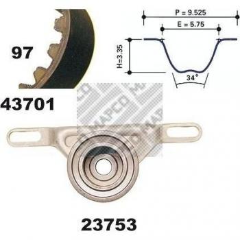 Mapco 23701 Juego de correas dentadas