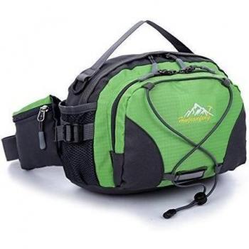 Ecosport Unisex deportes al aire libre multifunción cintura Pack, color verde, tamaño talla única