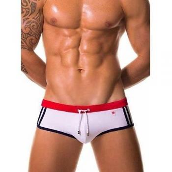 0144 Navy Swim Brief, weiss, XL