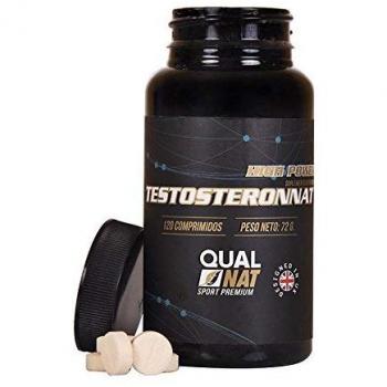 Testosterona Hombre - Testosterona pura120 comprimidos | Para Aumentar la Resistencia y Masa Muscular | Suplemento Deportivo para Mejorar la fuerza y Resistencia | Qualnat