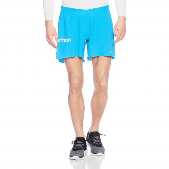 Salomon S-Lab 6 M Pantalón Corto, Hombre, Azul