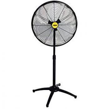Ventilador de pie JBM 53189, Color: Negro y Plateado