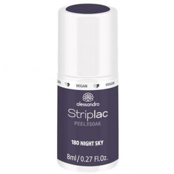 Alessandro Striplac Peel Or Soak Laca de Uñas 8 ml - N.º 180 Cielo Nocturno (Night Sky) - Vegan