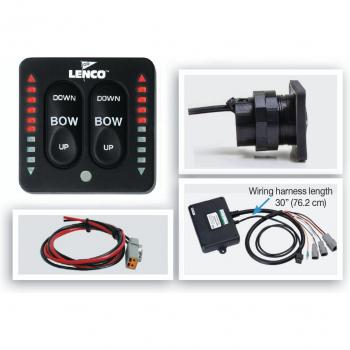 LENCO 15270-001 LED Two-Piece Indicator Switch with Pigtail for Single Actuator Systems