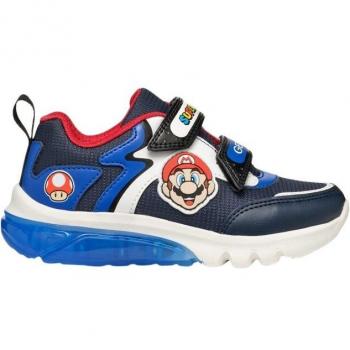 Geox Ciberdron LED Sneakers for Boys - Navy Blue/Royal Blue