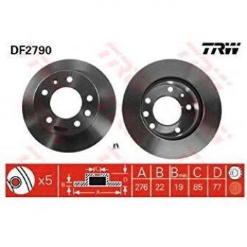 TRW DF2790 Rotores de Discos de Frenos