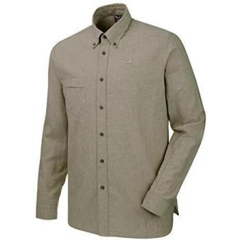 SALEWA Fanes Linen 2 CO SRT Camisa de Manga Larga, Hombre, Verde