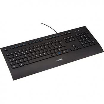 Logitech K280e Pro Wired Business Keyboard, QWERTZ German Layout - Black