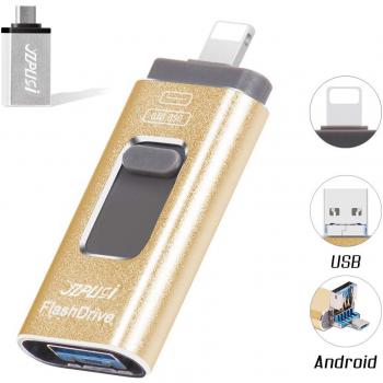 YZPUSI USB 2.0 32gb Pendrive, 3 en 1 32 GB USB 2.0 OTG Memoria USB Flash Drive Stick Conector para Android PC Cell Phone, 32gb Micro USB Flash Drive