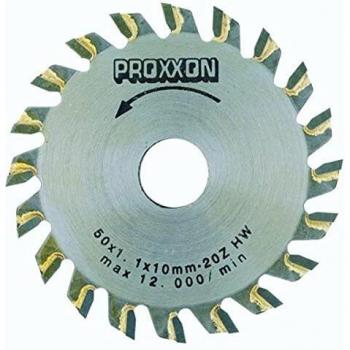 Proxxon KS 230 Hoja Corte Puntas Tungsteno, 28 Dientes, Plateado