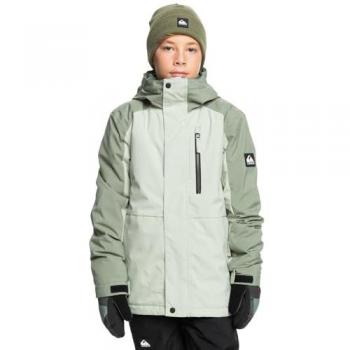 Chaqueta Técnica de Esquí y Snow para Niños Quiksilver Mission Block 8 Años Verde Desierto