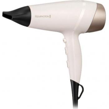Secador de Pelo Remington D4740 2200W con Difusor de Karité, Beige y Negro, Multicolor