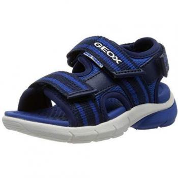 Geox J Sandal Flexyper Boy B, Sandalias con Punta Abierta para Niños, Multicolor