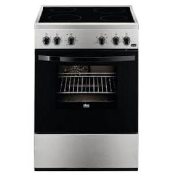 Cocina vitrocerámica Faure FCV65091XA de 60 cm con 4 fuegos Hi-Light y horno multifunción de 54L en acero inoxidable