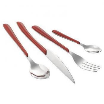 Amefa 2214BAWB13C40 Eclat 24-Piece Cutlery Set, Red