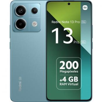 Xiaomi Redmi Note 13 Pro 5G 8GB/256GB Azul Ocean Teal, Pantalla AMOLED 6.67 Resolución 1.5K, Triple Cámara Trasera Principal de