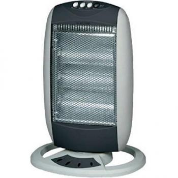 Estufa Eléctrica Alógena Oscilante Johnson con 3 Elementos Independientes 400-800-1200W
