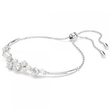Swarovski Constella Rhodium-Plated Crystal Pearl Bracelet