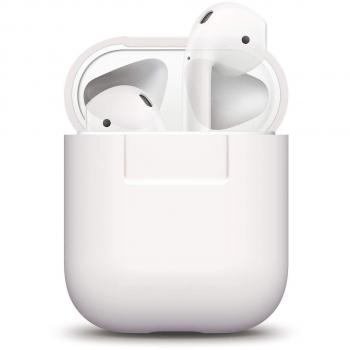elago Airpods carcasa de silicona – [Extra protección] [ajuste perfecto] [sin complicaciones] – para Airpods caso blanco