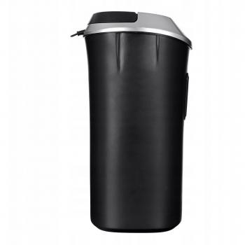 Destructora de papel Activejet ASH-1201D P-3, 12 hojas, 25 litros, color negro y plateado