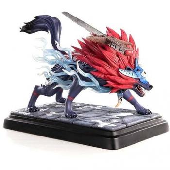 Estatua de resina First 4 Figures Oki en forma de lobo, 35 cm