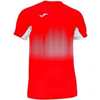 Joma Elite VII Camiseta Running Manga Corta, Hombre, Coral Fluor, XL
