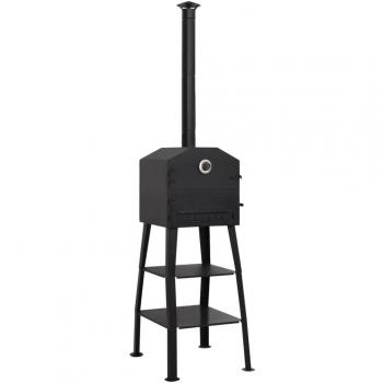 vidaXL Outdoor Pizza Oven Charcoal Fired with 2 Fireclay Stones