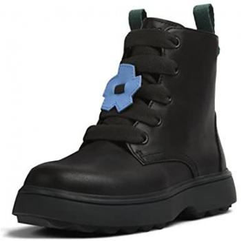 Botas Cortas de Piel Negra para Niña Camper TWS, con Cordones, Talla 37