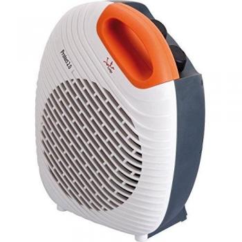 Jata TV64 Termoventilador Vertical, 2000 W, Frontal Blanco, asa Naranja y Trasera Negra