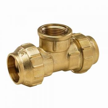 Arco hembra con tuerca exterior fittings latón 63x2