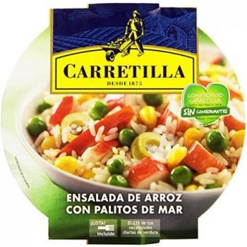 Carretilla - Ensalada de arroz con palitos de mar - 240 g - [Pack de 8]