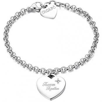 Pulsera S'Agapò Be My Always con Charm Corazón SBM16